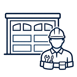 Garage door installer icon